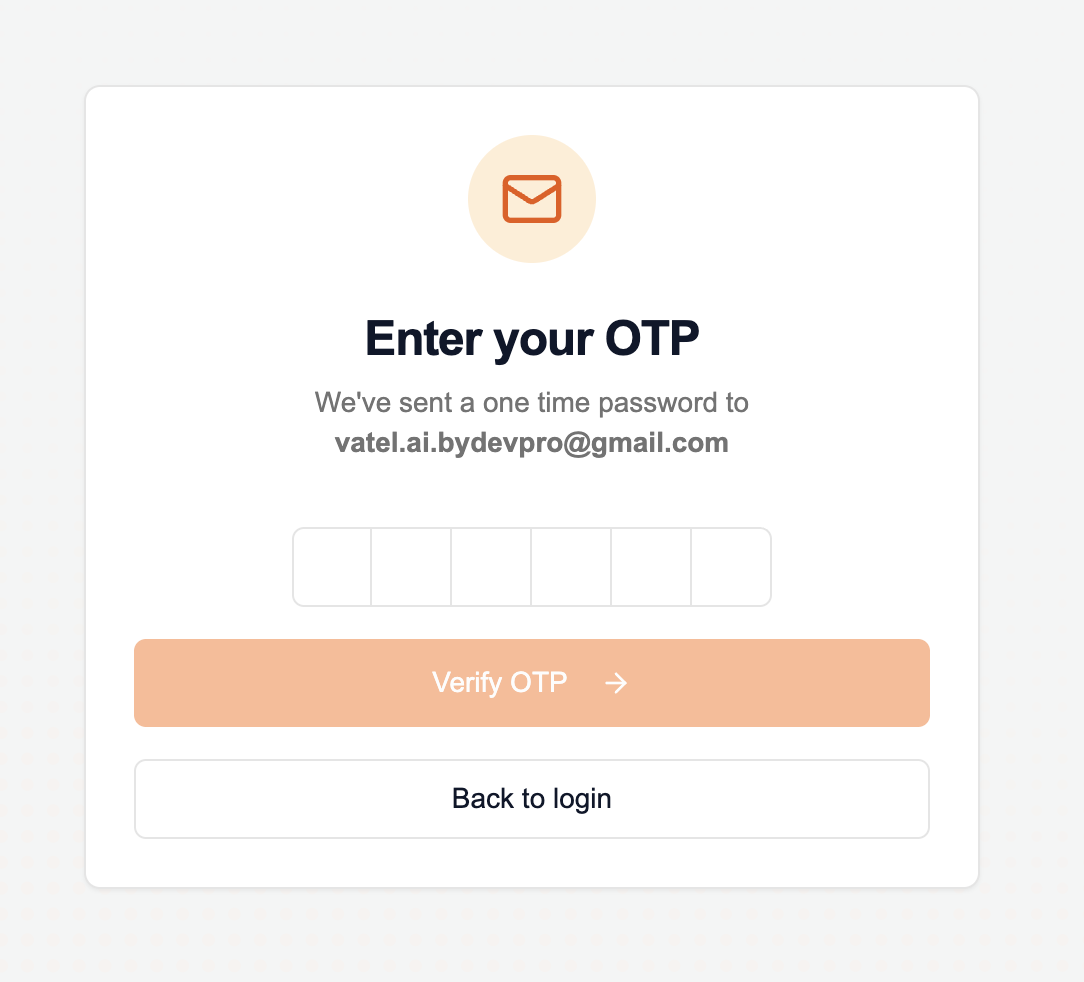 Email OTP sign-in