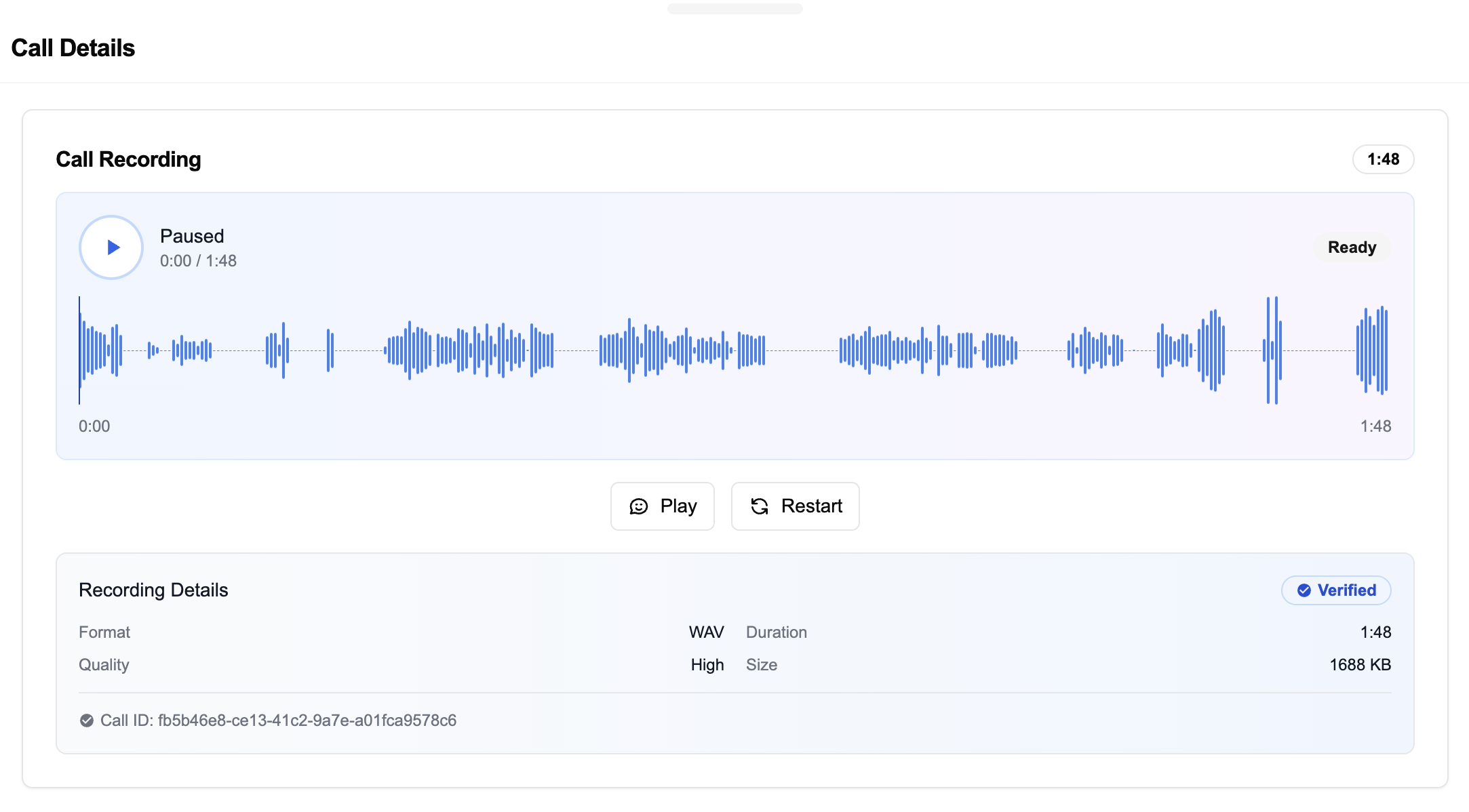 Analyse enregistrement